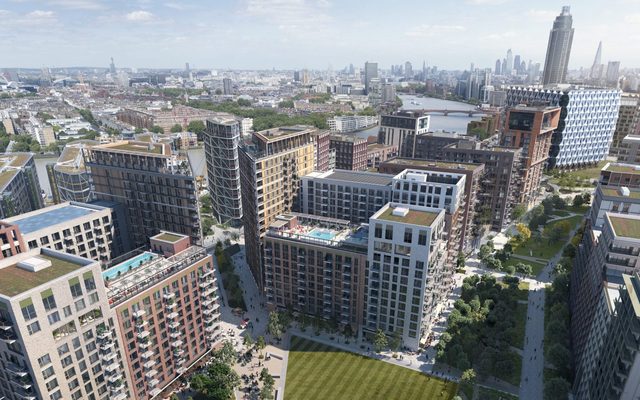 View of The Royal Mail Site in nine Elms