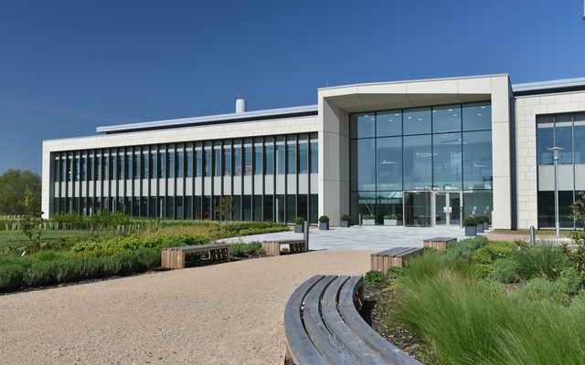 Office Building, Building, Grass