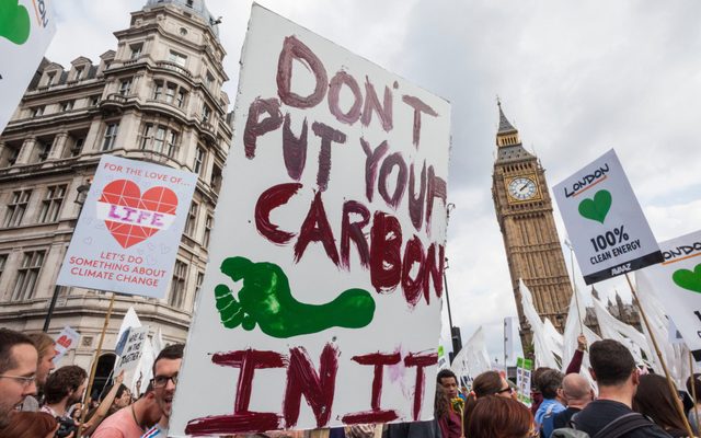 Climate change protest