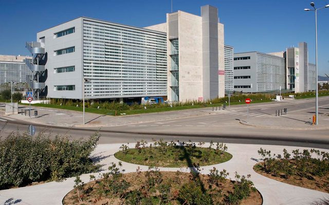 Road, Intersection, Office Building