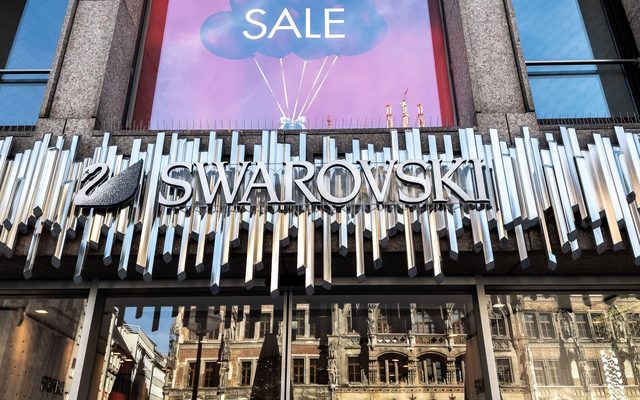 Swarovksi shop in the old town of Munich