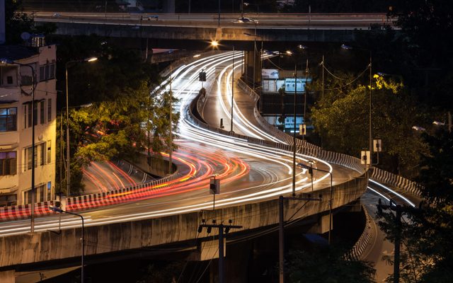 Road, Freeway, Overpass