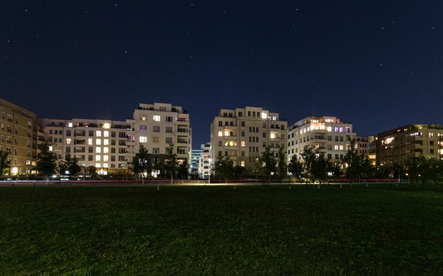 Grass, Plant, Office Building