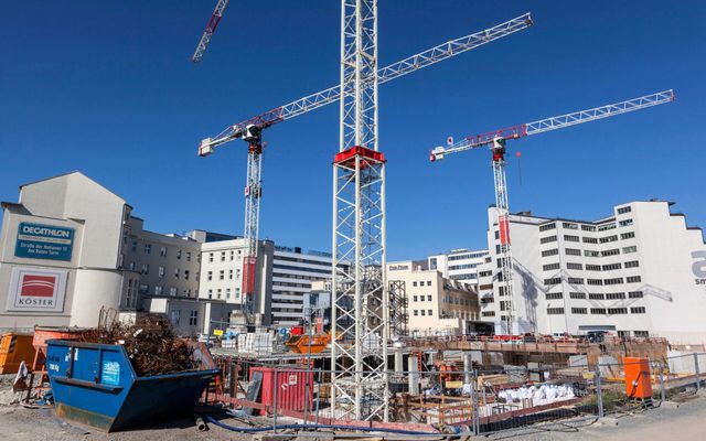 Construction, Construction Crane, Car