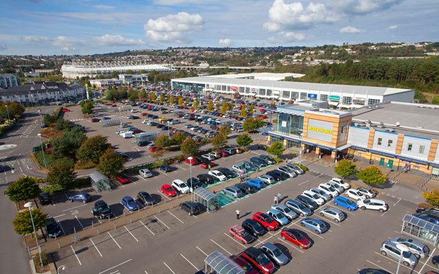 Outdoors, Aerial View, Car